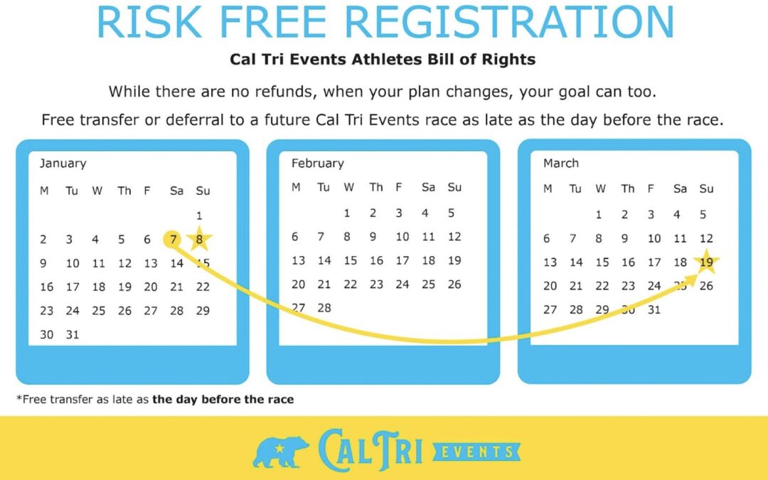 Risk Free Registration with Cal Tri Events